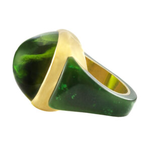 Peridot & Jade Ring