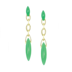 Chrysoprase Dangle Earrings