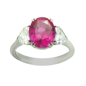 Silverhorn ruby ring