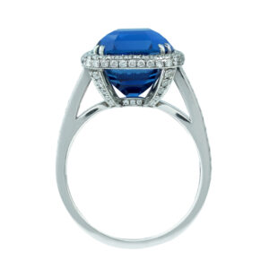 Silverhorn sapphire ring