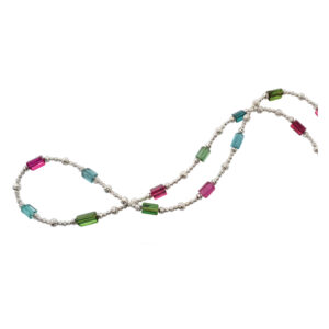Silverhorn watermelon tourmaline necklace