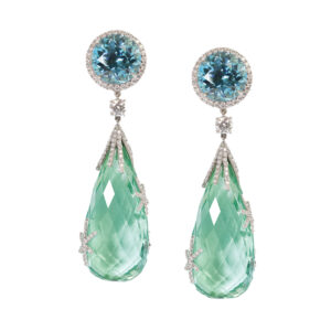 Zircon and Tourmaline Starburst Earrings