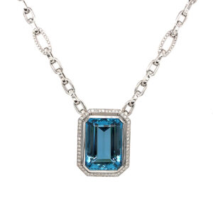 Silverhorn jewelers aquamarine pendant