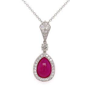 Ruby Cabochon Pendant