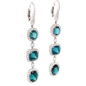 Indicolite Tourmaline Earrings