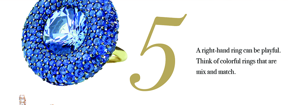 Your Jewelry Wardrobe Tip #5: Silverhorn Jewelry. A right-hand ring can be playful. Think of colorful rings that are mix and match