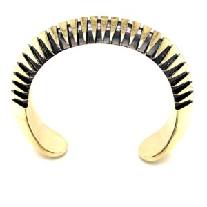 18 karat yellow gold solid wrist cuffs