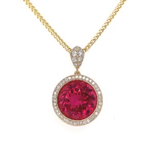 Rubellite Tourmaline Pendant