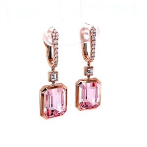 Pink Morganite Earrings