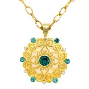 Lagoon Tourmaline Pendant