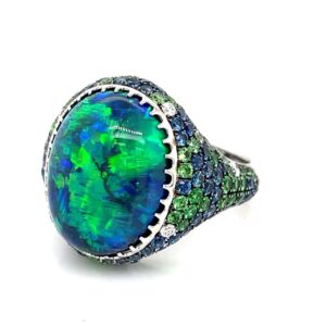 Black Opal Ring