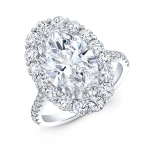 Oval cut diamond ring
