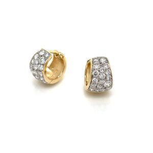 Diamond Huggie Earrings