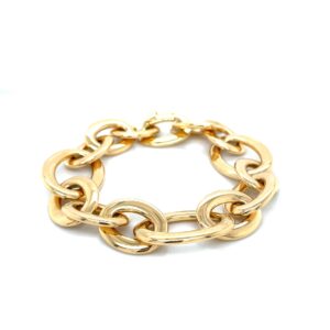 18 karat yellow gold link bracelet