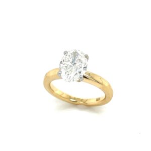 Diamond engagement ring designed by Silverhorn Jewelers Santa Barbara / Montecito
