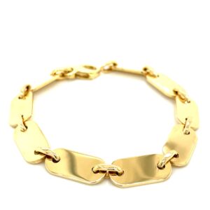 18 karat yellow gold link bracelet