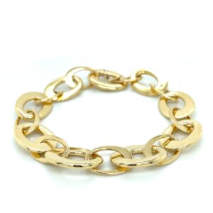 18 karat yellow gold link bracelet